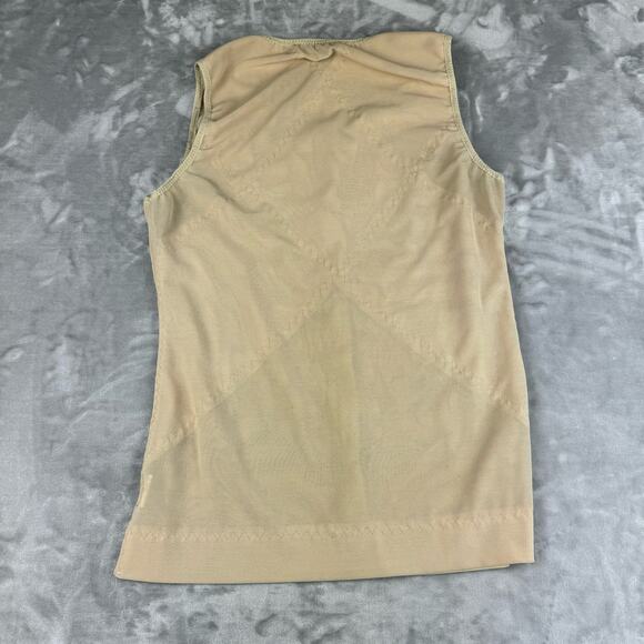 Unbranded Shaper Vest Men's and Women's Compression Top‎ Size L Nude Zip (0706) - Picture 5 of 8